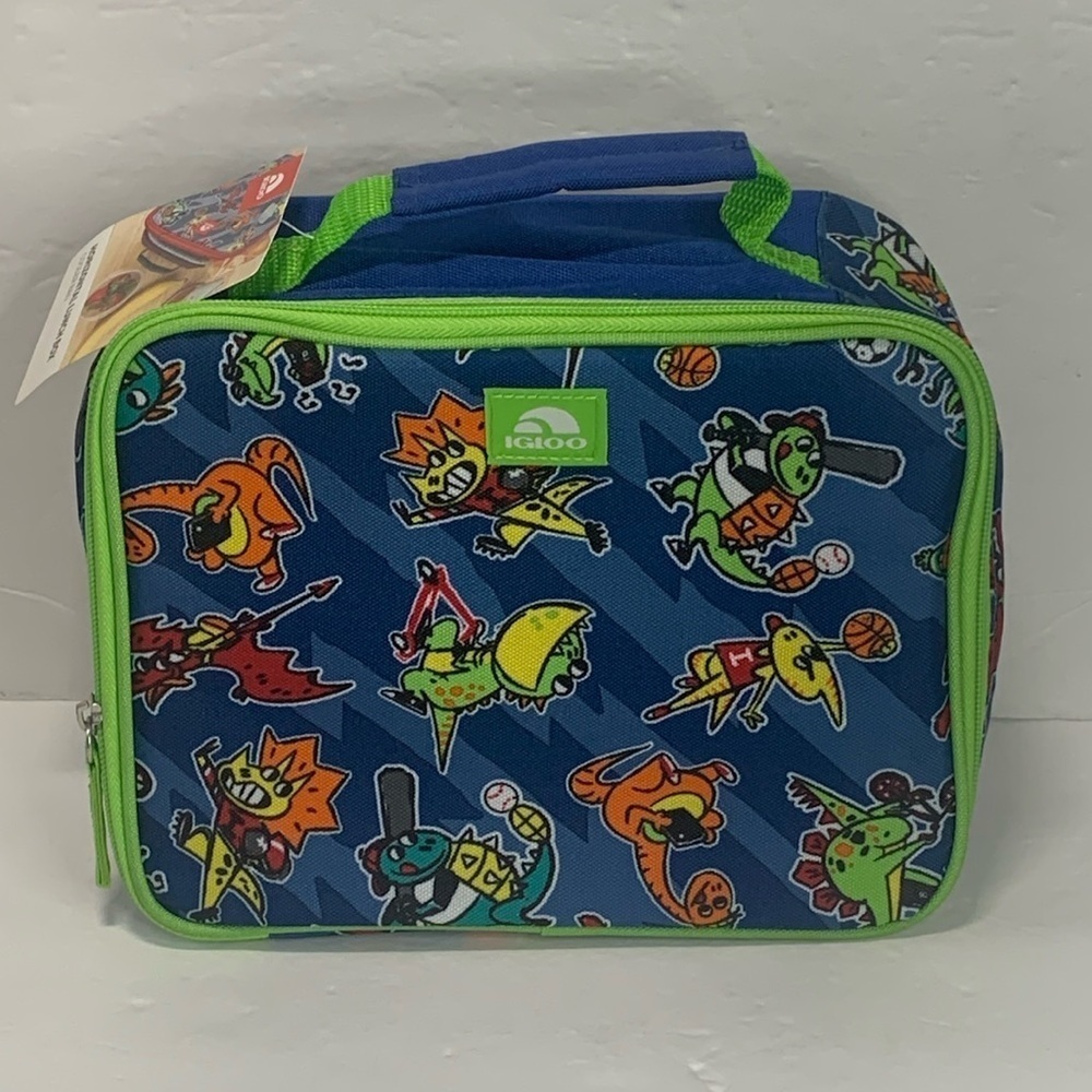 Igloo Dinosaurs Lunchbox Cooler Bag Tow Handle NWT